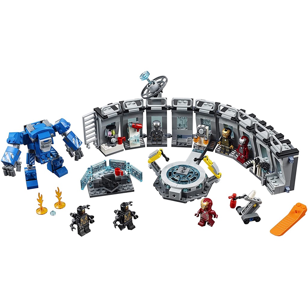 Lego Super Heroes 76125 - Iron Man Hall of Armor - Bộ xếp hình Lego Nhà chứa áo giáp người sắt