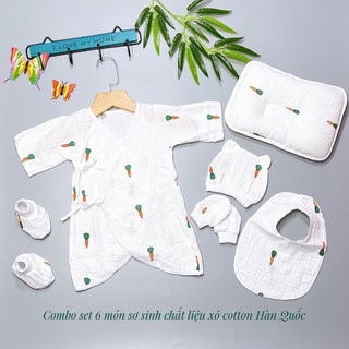 sét đồ sơ sinh 6 món