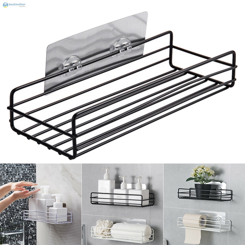 ✿BM✦ Kitchen Bathroom Shower Caddy Shelf Wall Mount Corner Organizer Storage Rack