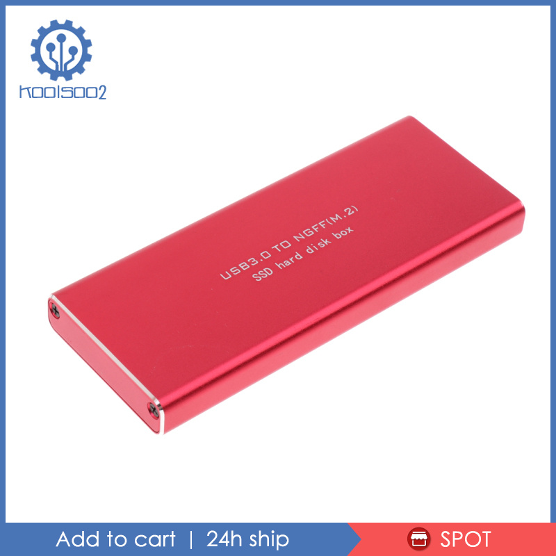 1 Hộp Ổ Cứng Ssd Chuyển Đổi Từ 1 Cổng Usb 3.0 Sang Ngff M.2 Bằng Nhôm