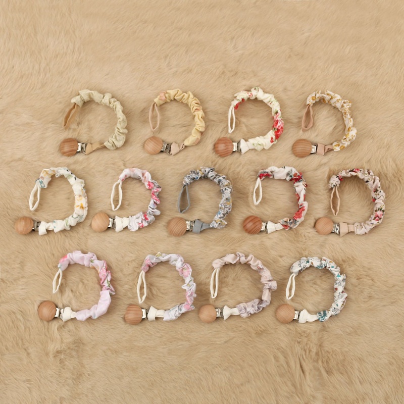 Bankjo Giá Đỡ Núm Vú Giả Kẹp Núm Vú Giả Bằng Cotton Lanh + Dây Đeo Núm Vú Giả Bằng Kim Loại