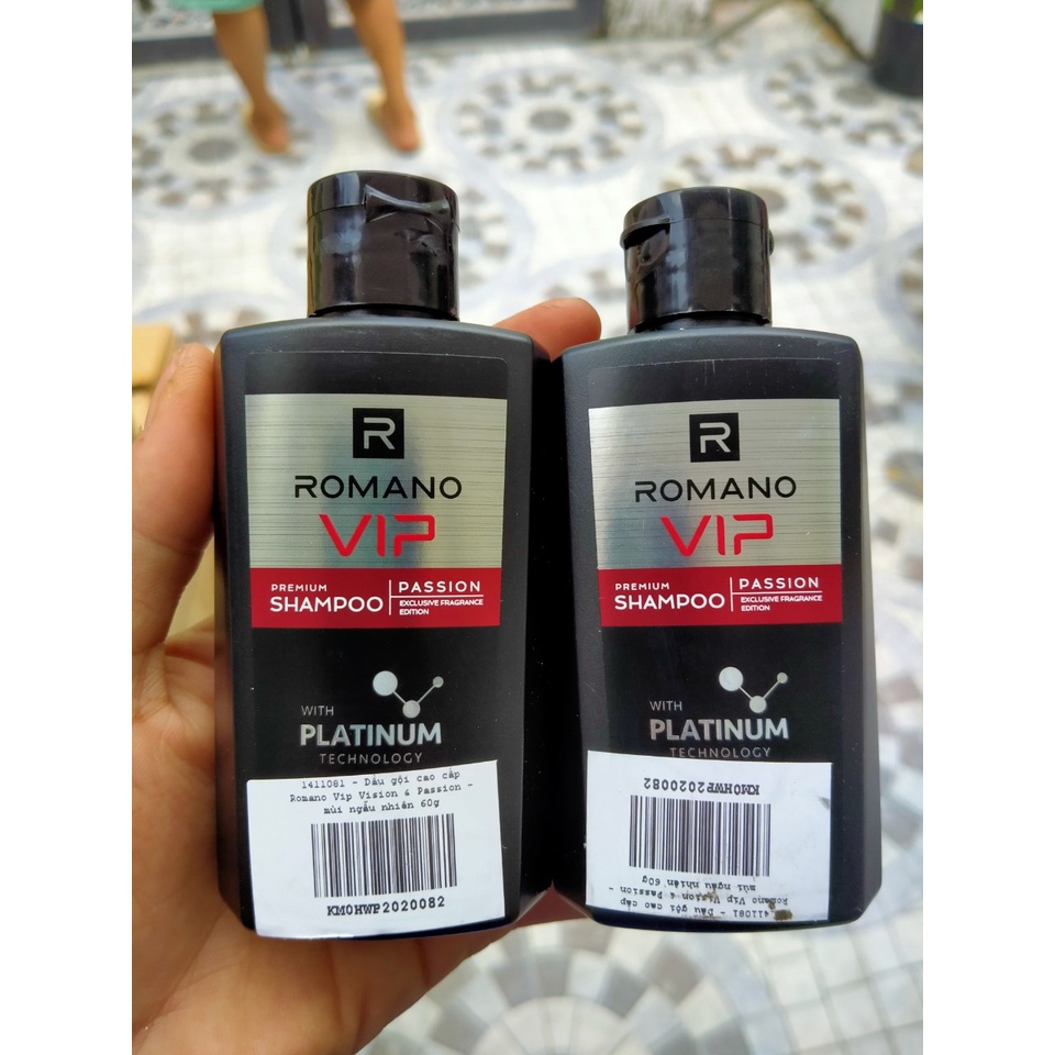 (Chai 60g) 5 Chai Tắm hoặc gội romano 60g Nhiều mẫu - Hàng tặng