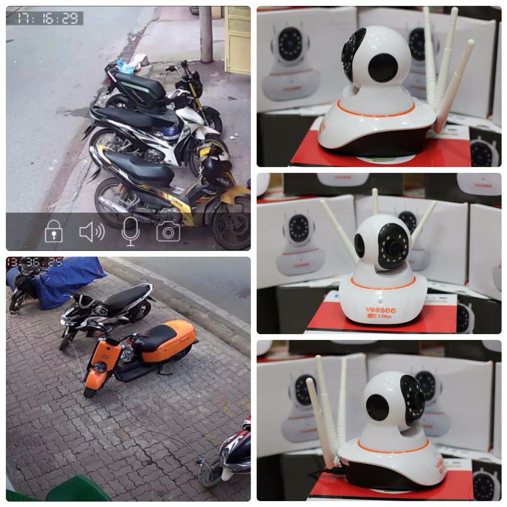 [Mã ELCA5 giảm 7% đơn 500K] Camera Yoosee 3 Râu 3.0 Kèm Thẻ 64GB | BigBuy360 - bigbuy360.vn