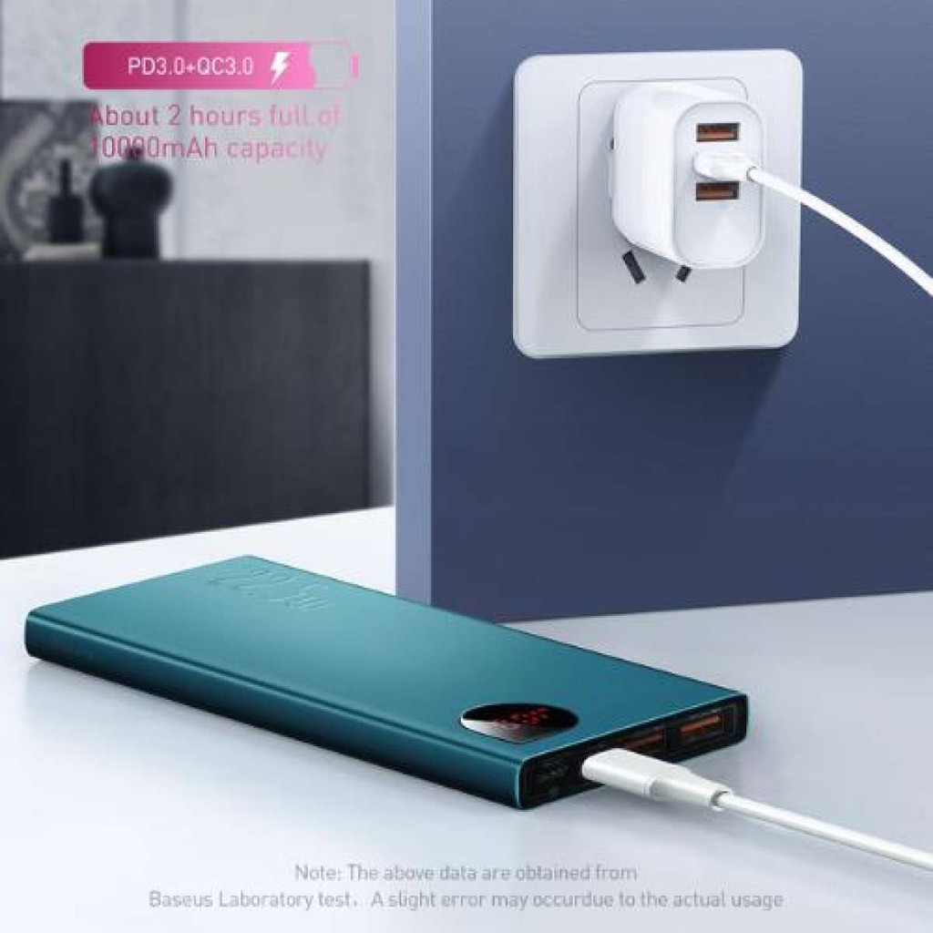 Pin Sạc Dự Phòng 10000mah Hiệu Năng Cao 22.5W Thiết Kế Vỏ Nhôm Siêu Mỏng Với 2 Cổng USB