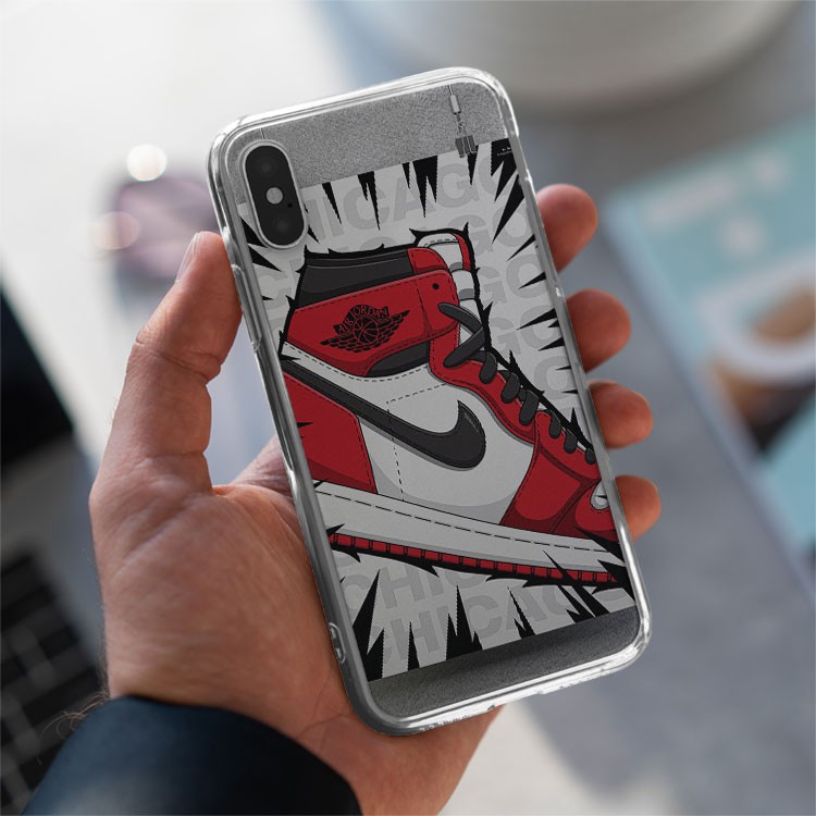 Ốp lưng NIKE AIR JORDAN Chicago tiến lên cho Iphone 5 6 7 8 Plus 11 12 Pro Max X Xr NIKPOD00069