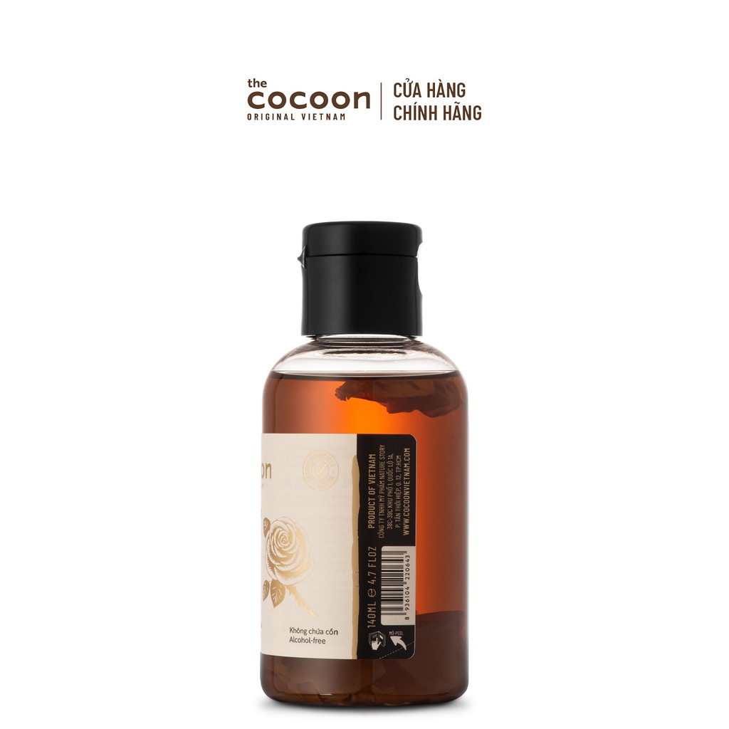 Nước hoa hồng (toner) Cocoon cấp ẩm & làm mềm da 140ml