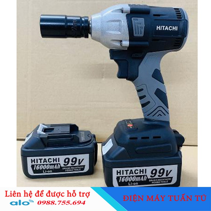 Máy siết bulong Nhật Bản - không chổi than Hitachi