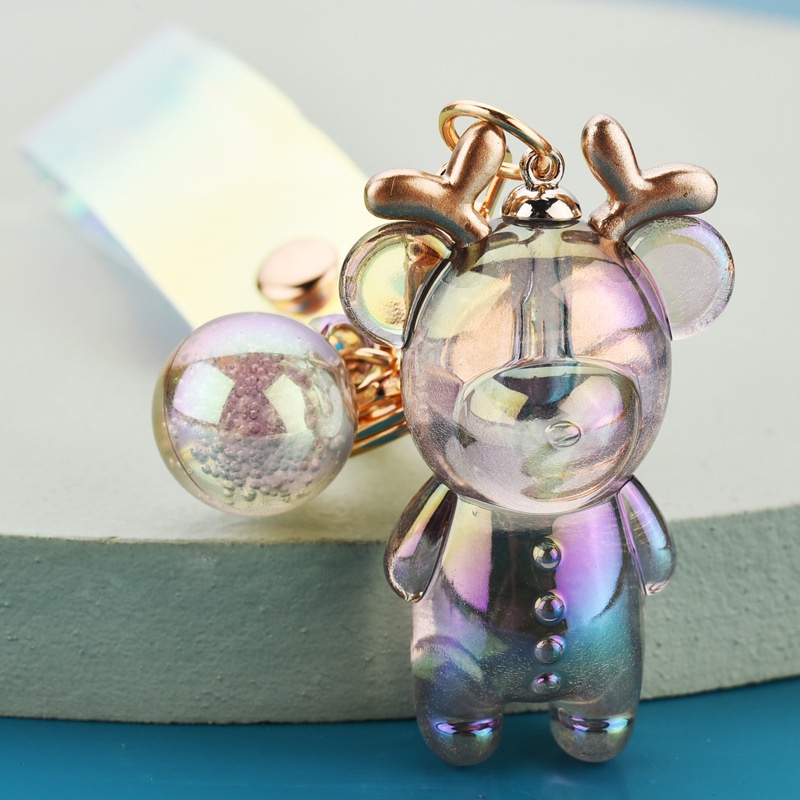 Móc khóa acrylic hình chú nai hoạt hình dễ thương