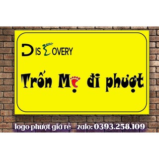 TRỐN MẸ ĐI PHƯỢT logo phượt 3 lớp chống nước