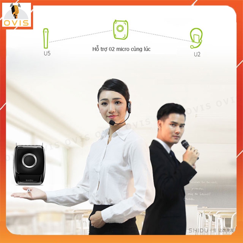 Shidu SD-S92 - Máy Trợ Giảng Không Dây UHF, Buletooth 4.1, Công Suất 25W