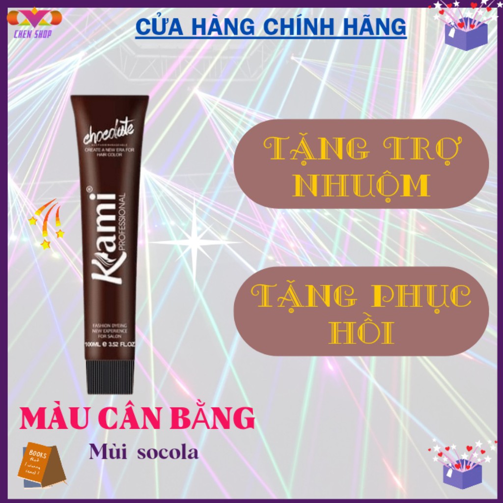 Combo 7C Thuốc nhuộm tóc cafe sáng, hạt dẻ sáng, tặng kèm trợ nhuộm và phục hồi