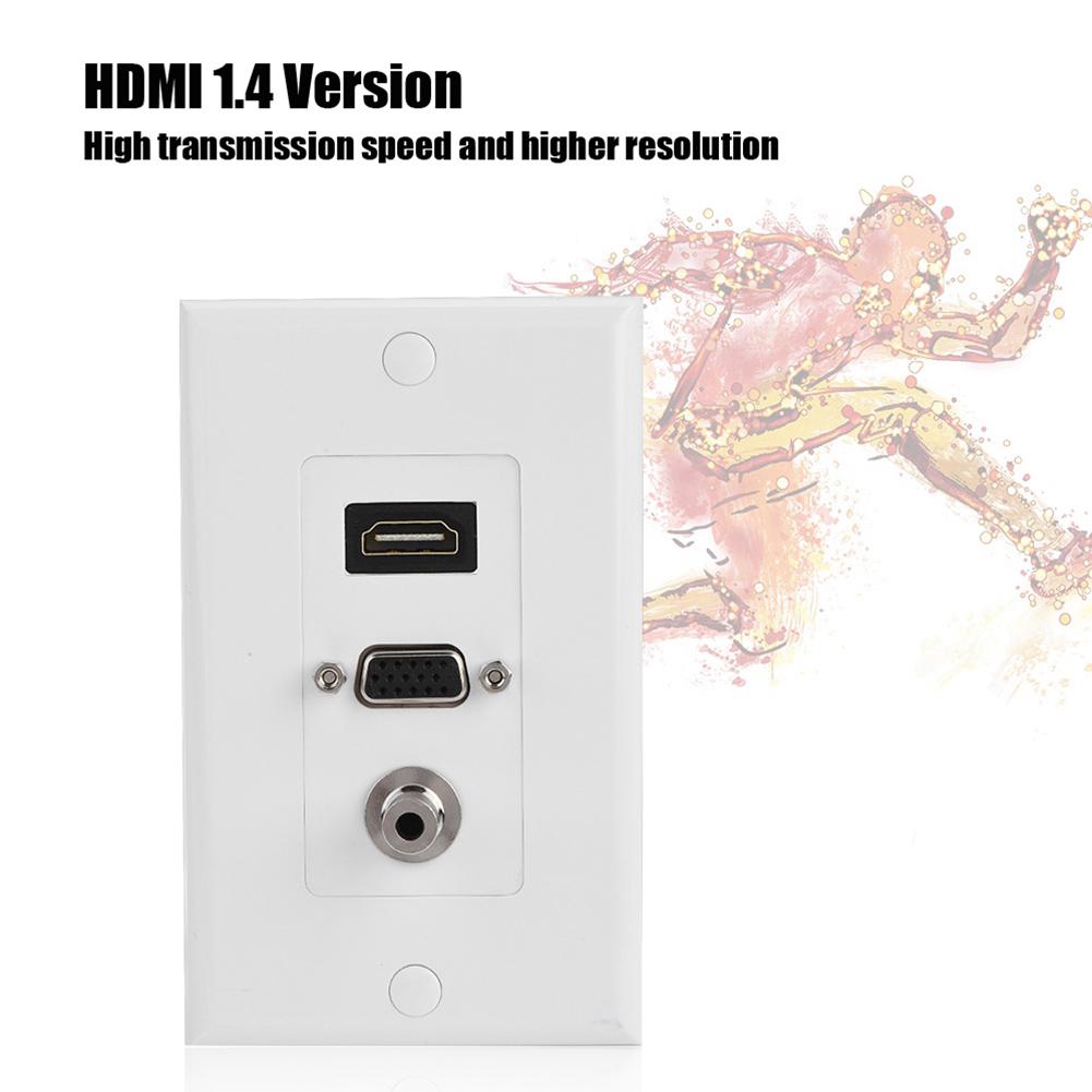 Ổ Cắm Âm Thanh, Hình Ảnh 3 Trong 1 Dc 3.5mm Cái + Hdmi + Vga