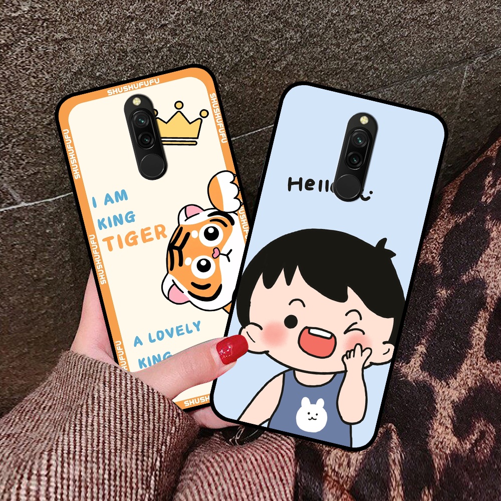 Ốp Xiaomi Redmi 8 in hình mickey, hổ, kingtiger siêu rẻ T19 - T24