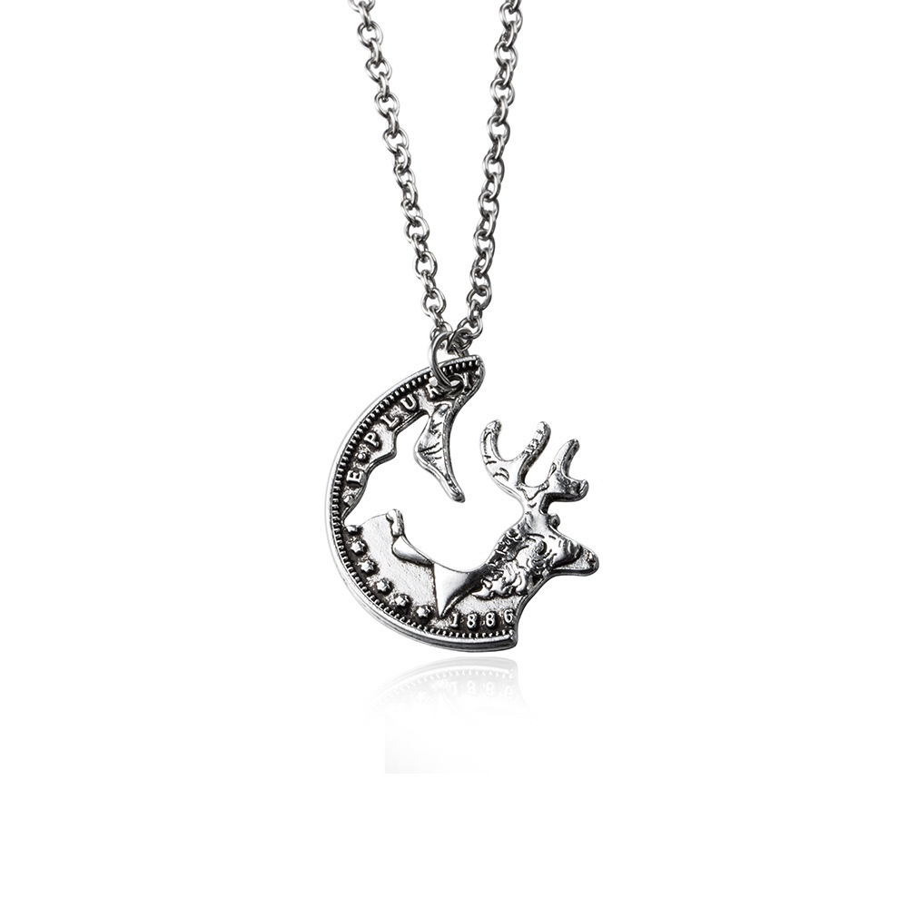 Vòng cổ Cặp Đôi Hình Hươu Phong Cách Hip hop