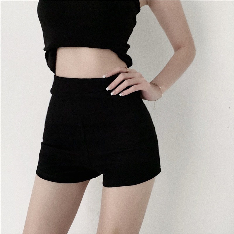 Quần Black Funoff Short - Quần Biker Short Dáng ngắn tôn dáng, mùa hè năng động Kanimi