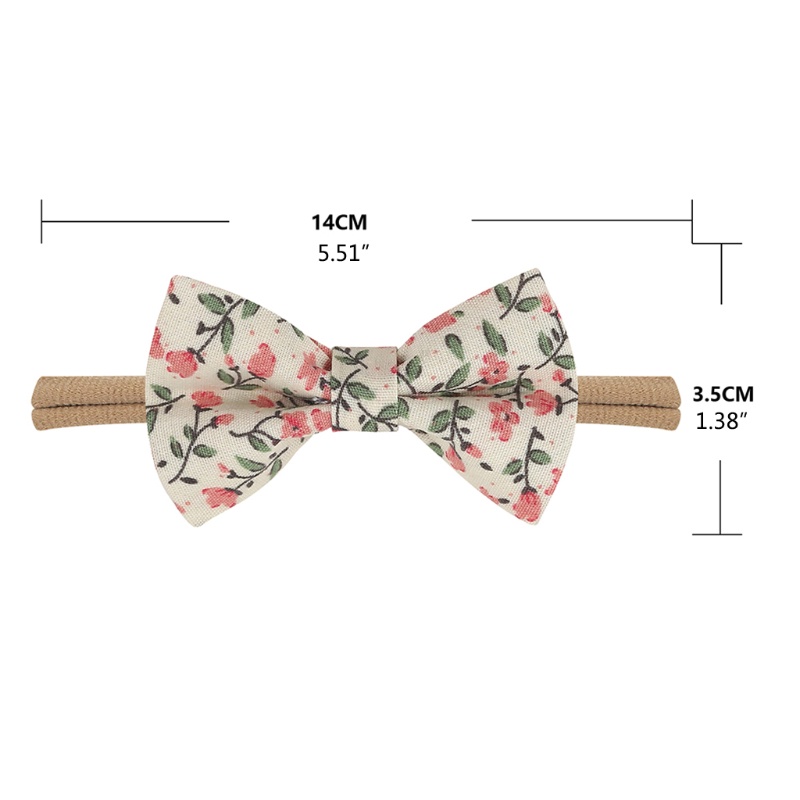 Băng Đô Cotton Co Giãn In Họa Tiết Dễ Thương Dành Cho Bé Gái