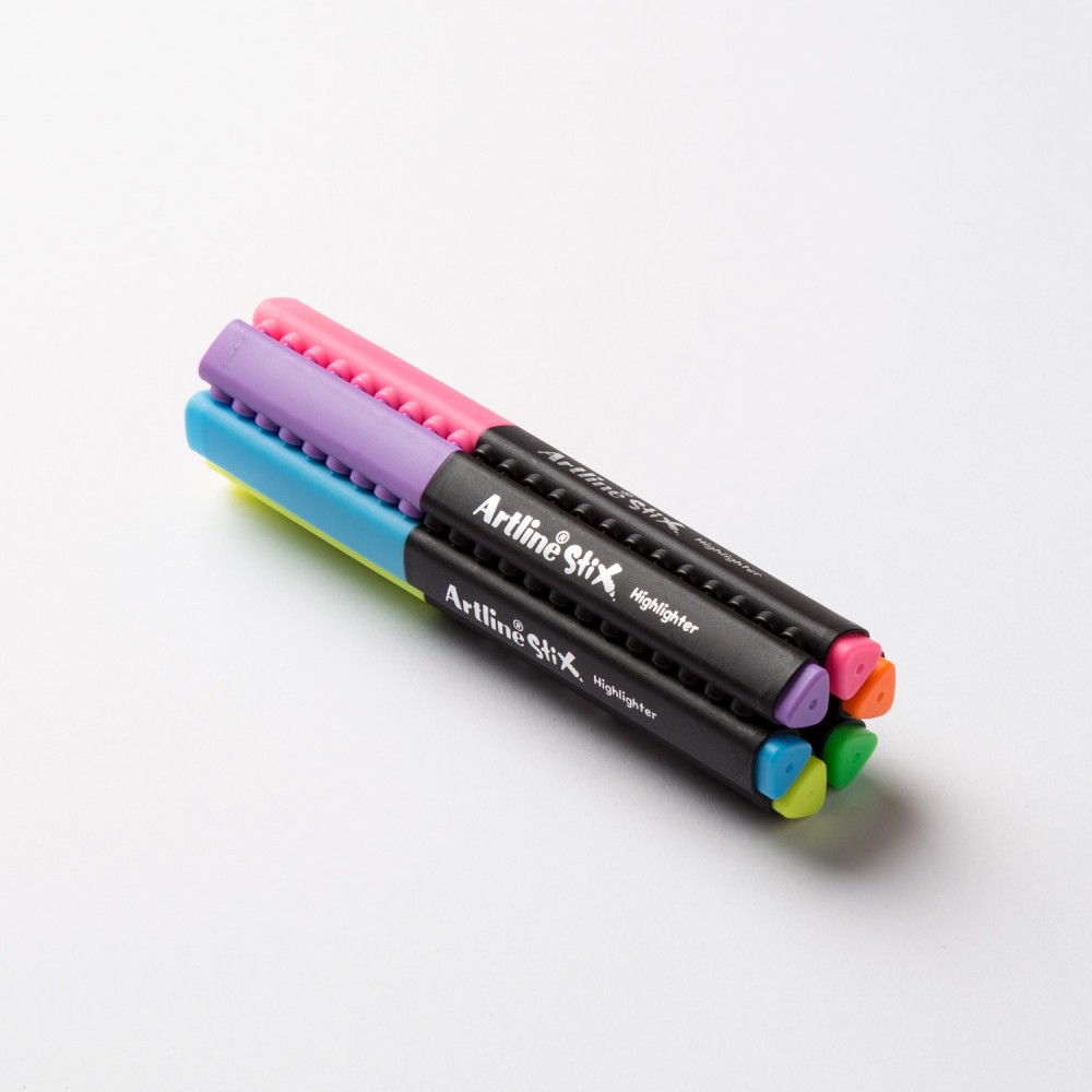 Combo 6 bút đánh dấu Artline Stix ETX-600 - Neon Colors