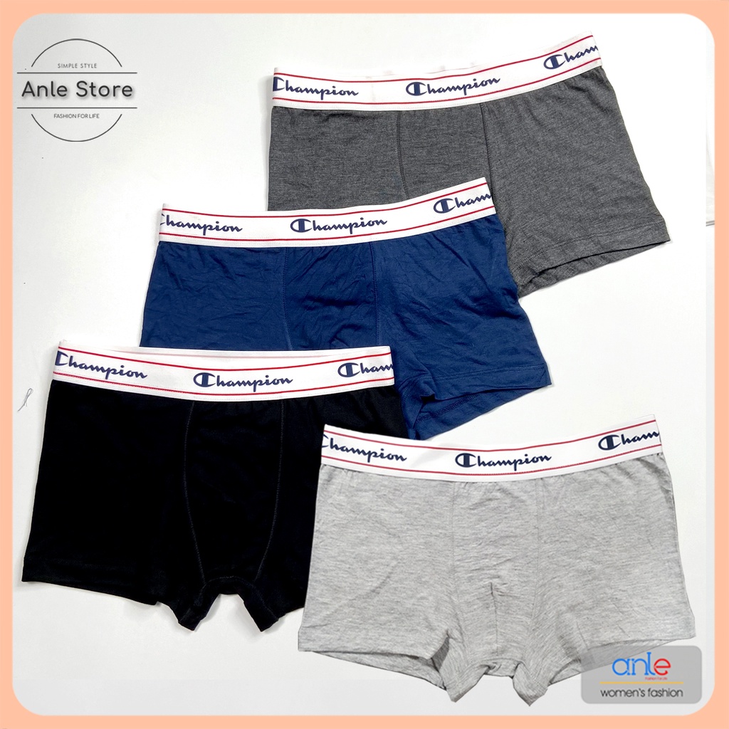 Set 2 Quần lót nam boxer quần xì nam thun lạnh co giãn thông thoáng hút mồ hôi khử mùi full size từ 40kg-100kg