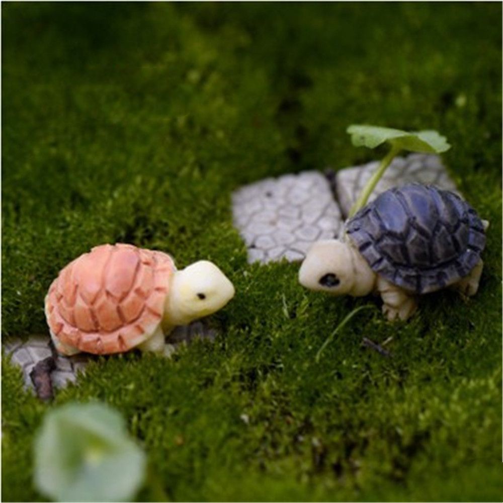 Mô hình chú rùa mini đáng yêu dành cho trang trí bể cá