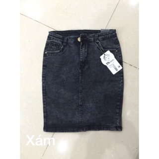 Chân váy jean cotton( xả kho)