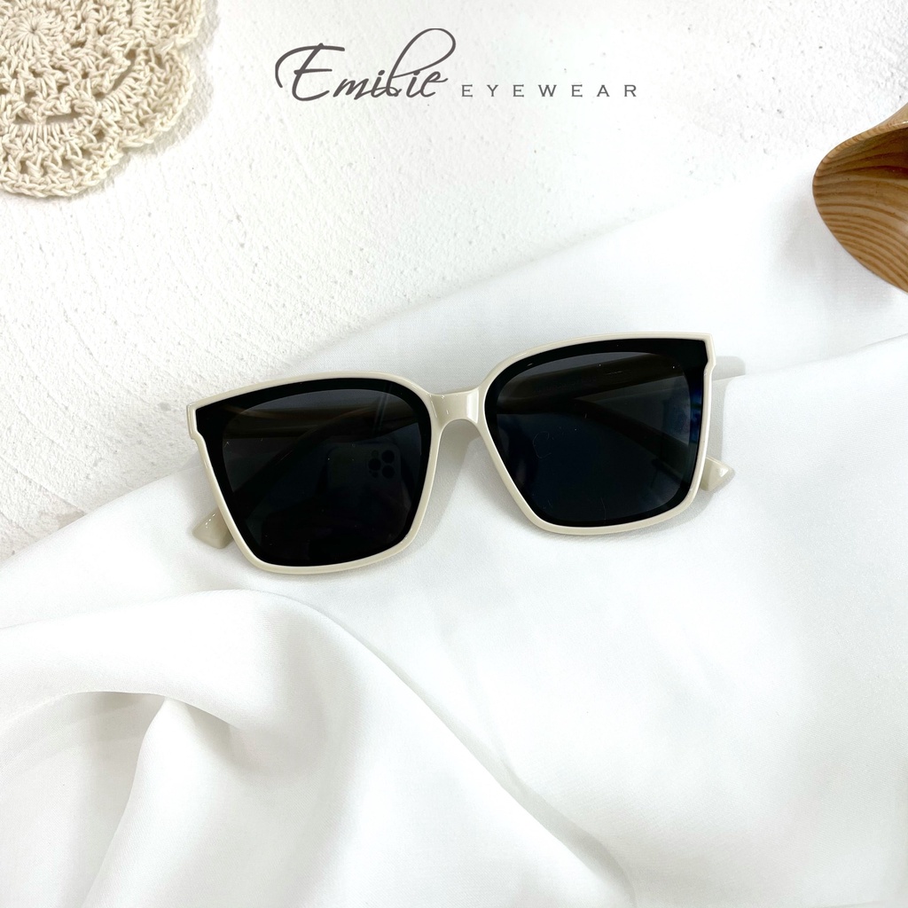 Gọng kính râm trẻ em kiểu dáng vuông dễ đeo gọng nhựa dẻo chống UV400 Emilie eyewear phụ kiện thời trang