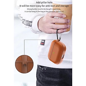 BAO ARIPODS CASE WIWU CALFSKIN GENUINE LEATHER,CHẤT LIỆU DA CAO CẤP - Hàng Chính Hãng