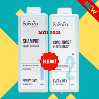 Dầu Gội Đầu Sasaba silk smooth Phục Hồi Mềm Mượt Hoàn Hình Xả Siêu Mượt Lưu Hương 800ml MPQO mẫu mới