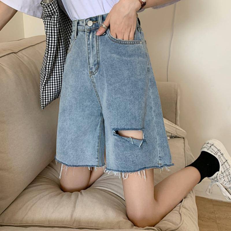 Quần Jeans Lửng Thời Trang Dành Cho Nữ