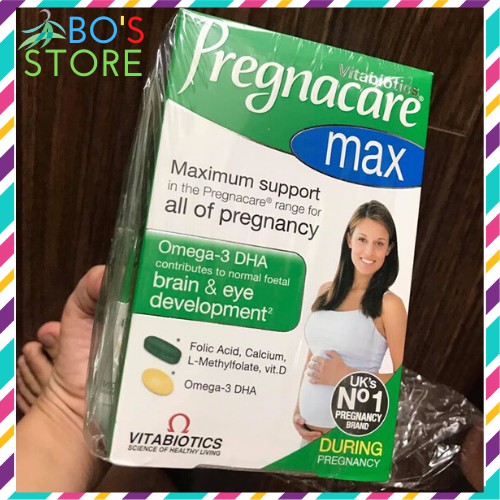 ✅ Pregnacare Max Bầu - Vitamin và khoáng chất cho Bà Bầu - 84 viên bổ sung DHA, Canxi, sắt, axit follic, iot, kẽm, ...