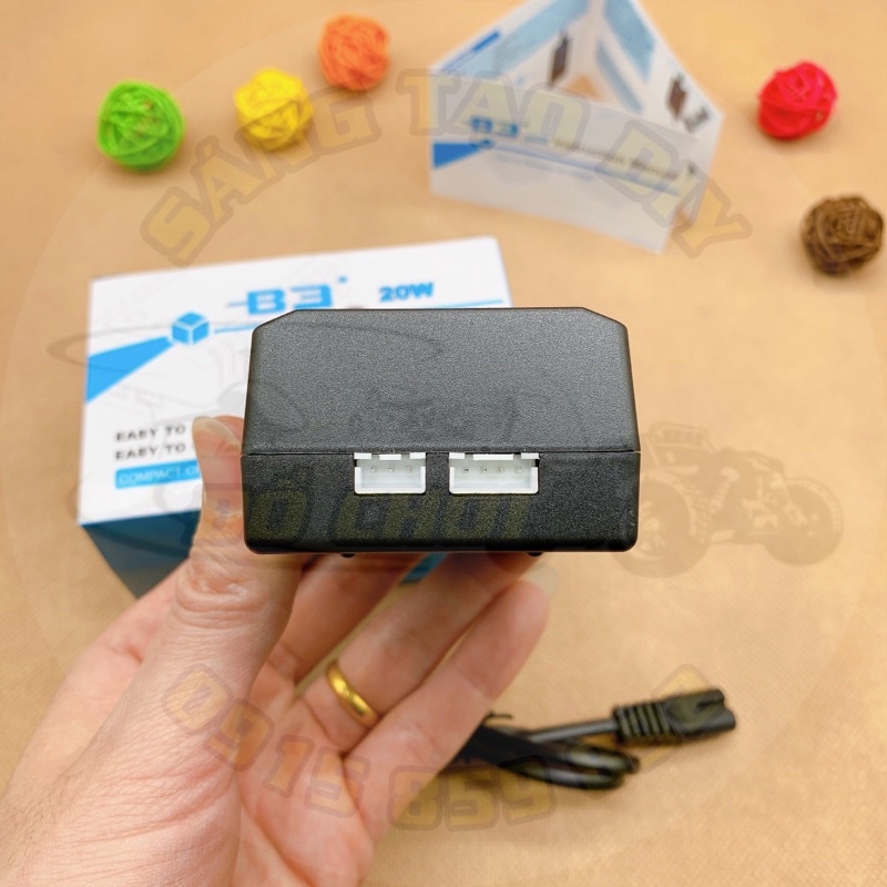 [Chính hãng] Sạc B3 20W 1.6A có cân bằng cho pin Li-po Li-ion 2S-7.4V và 3S-11.1V