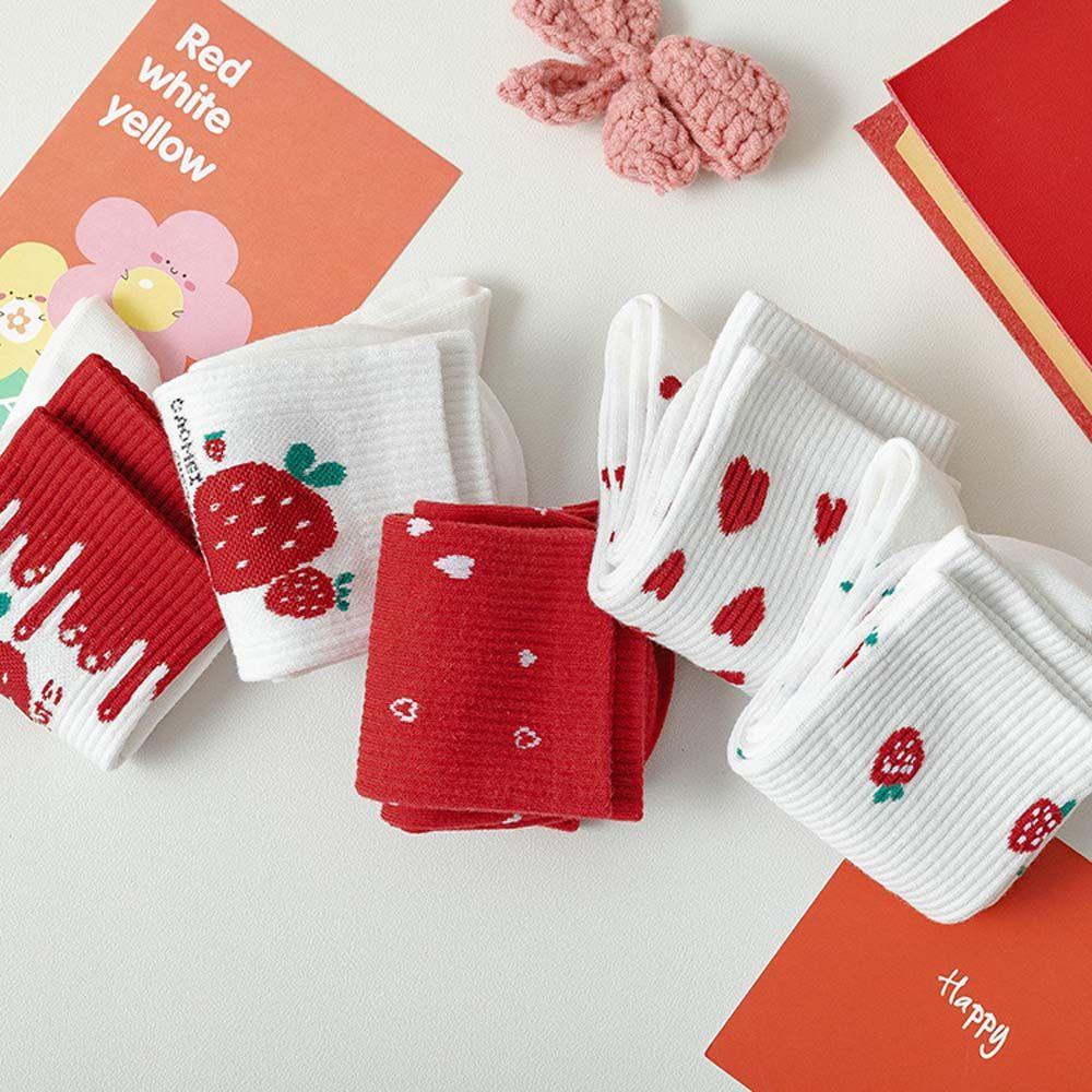 Vớ Cotton Họa Tiết Trái Cây Dễ Thương Phong Cách Harajuku Cho Nữ 1