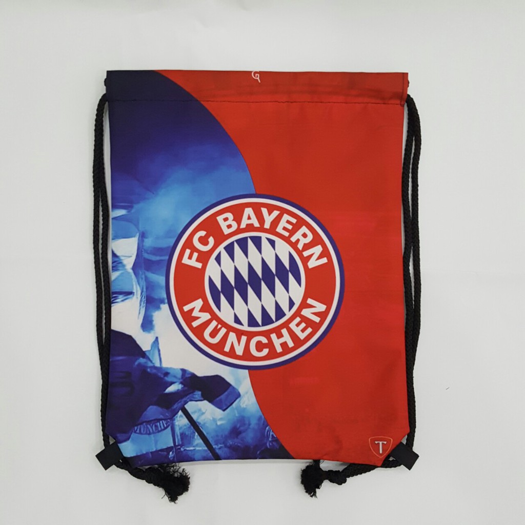 [Mã FAMALLT5 giảm 15% đơn 150K] Balo dây rút Football TROY FB hình logo câu lạc bộ bóng đá Bayern Munchen