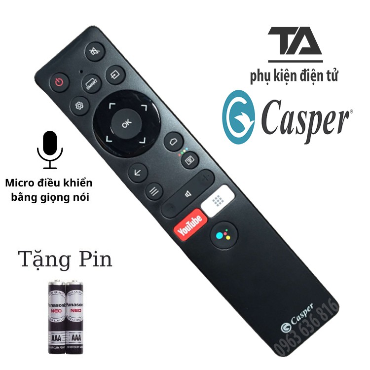 Điều khiển tivi Casper giọng nói┃hàng mới chính hãng bảo hành 12 tháng