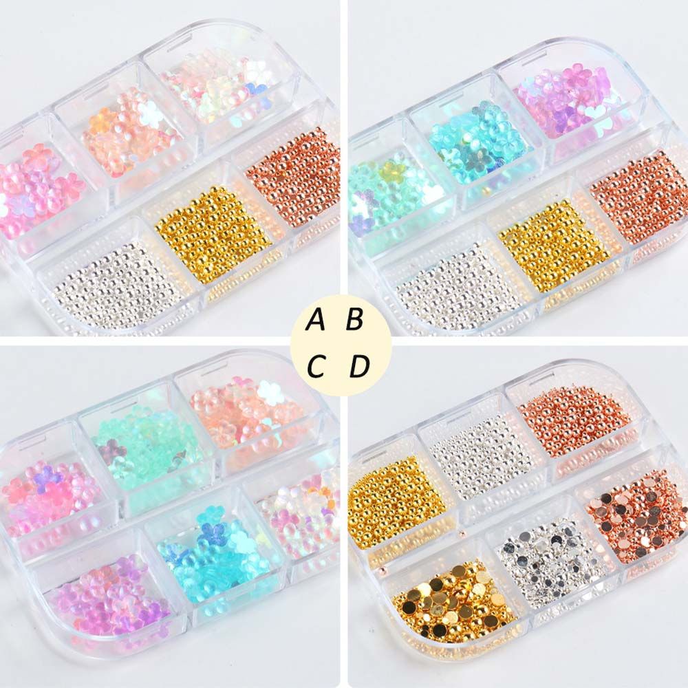 Phụ Kiện Trang Trí Móng Tay Hình Hoa Năm Cánh Màu Sắc Ngọt Ngào Bằng Nhựa Resin Acrylic Diy