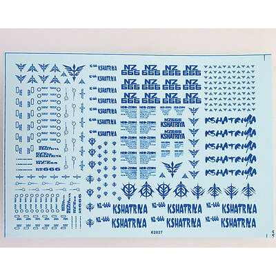 Decal nước dán mô hình MG HG Kshatriya - Water Sticker Tool hobby