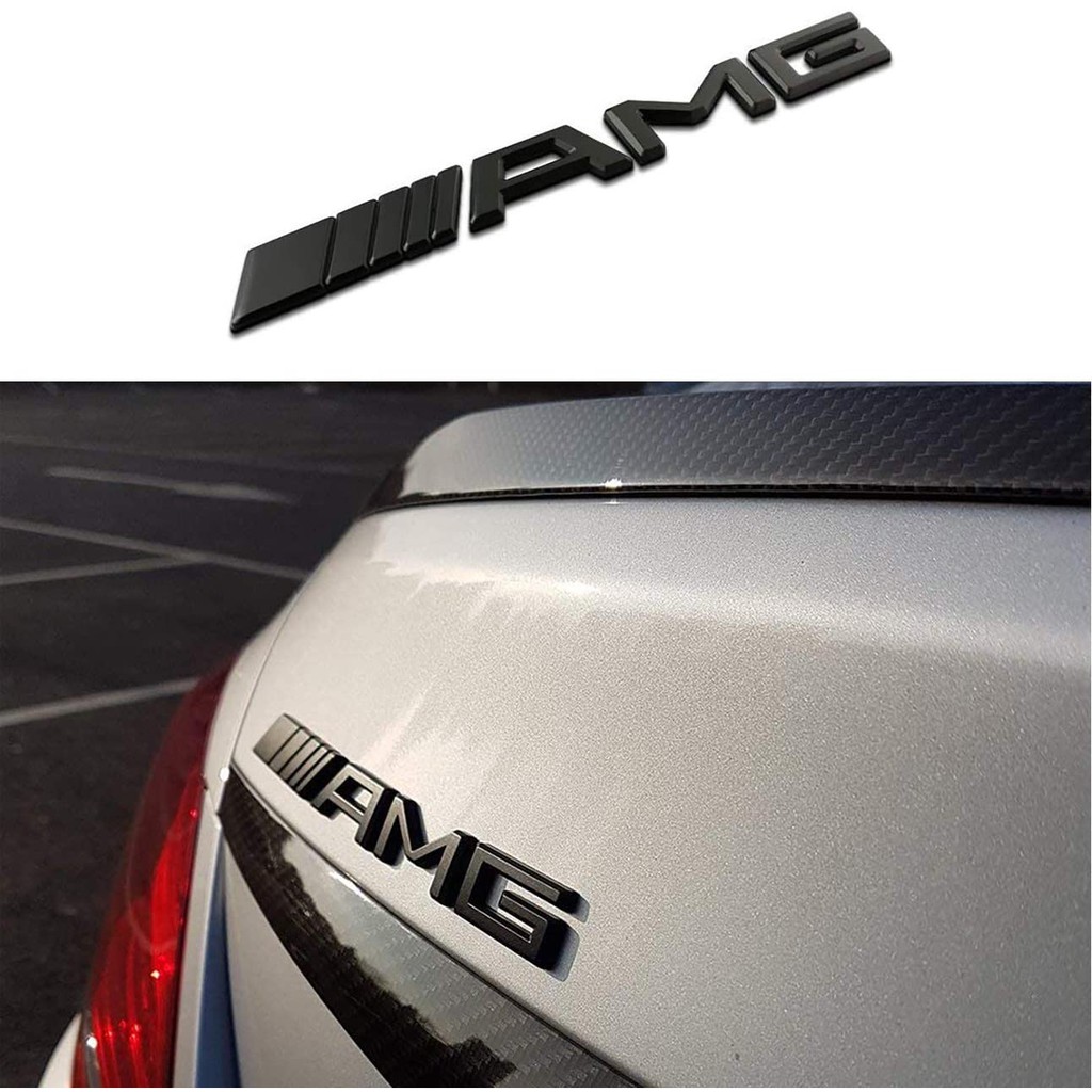 Logo 3D Chữ Nổi AMG [19x2 cm] Dán Trang Trí Ô Tô