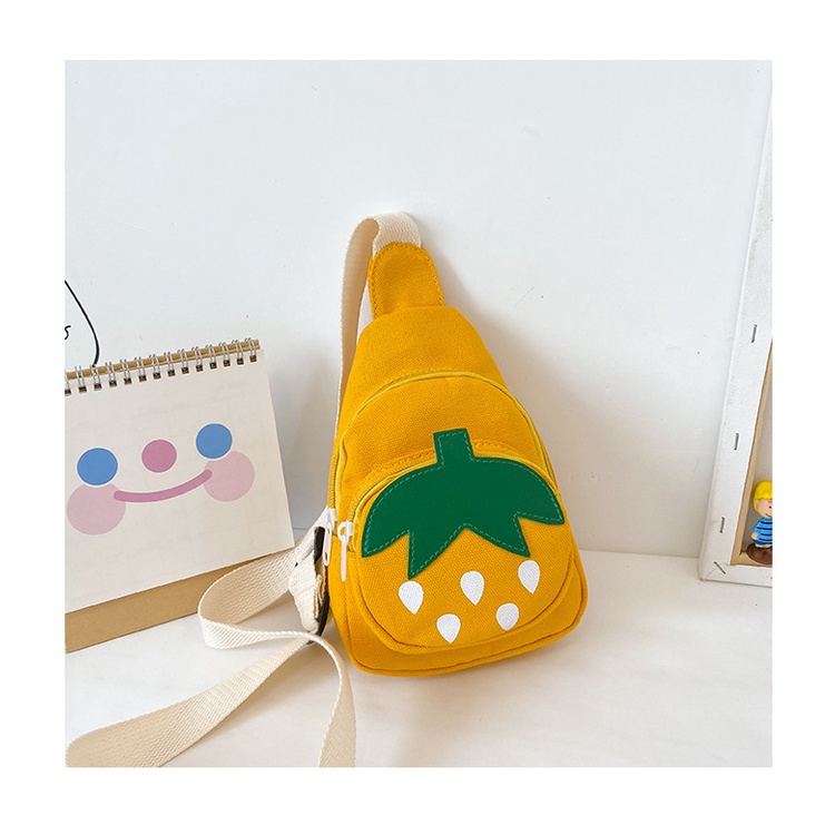 Túi Đeo Chéo Ngực Vải Canvas Mini Hình Thỏ Dễ Thương Cho Bé Gái