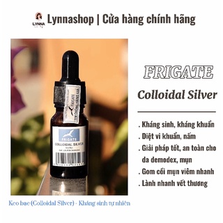 Keo bạc colloidal silver mini 5ml của frigate - hỗ trợ cải thiện mụn, demodex