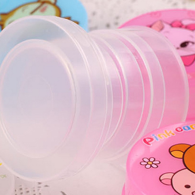 Cốc Uống Nước Bằng Nhựa Gấp Gọn Họa Tiết Hoạt Hình Dễ Thương Cho Bé JP3
