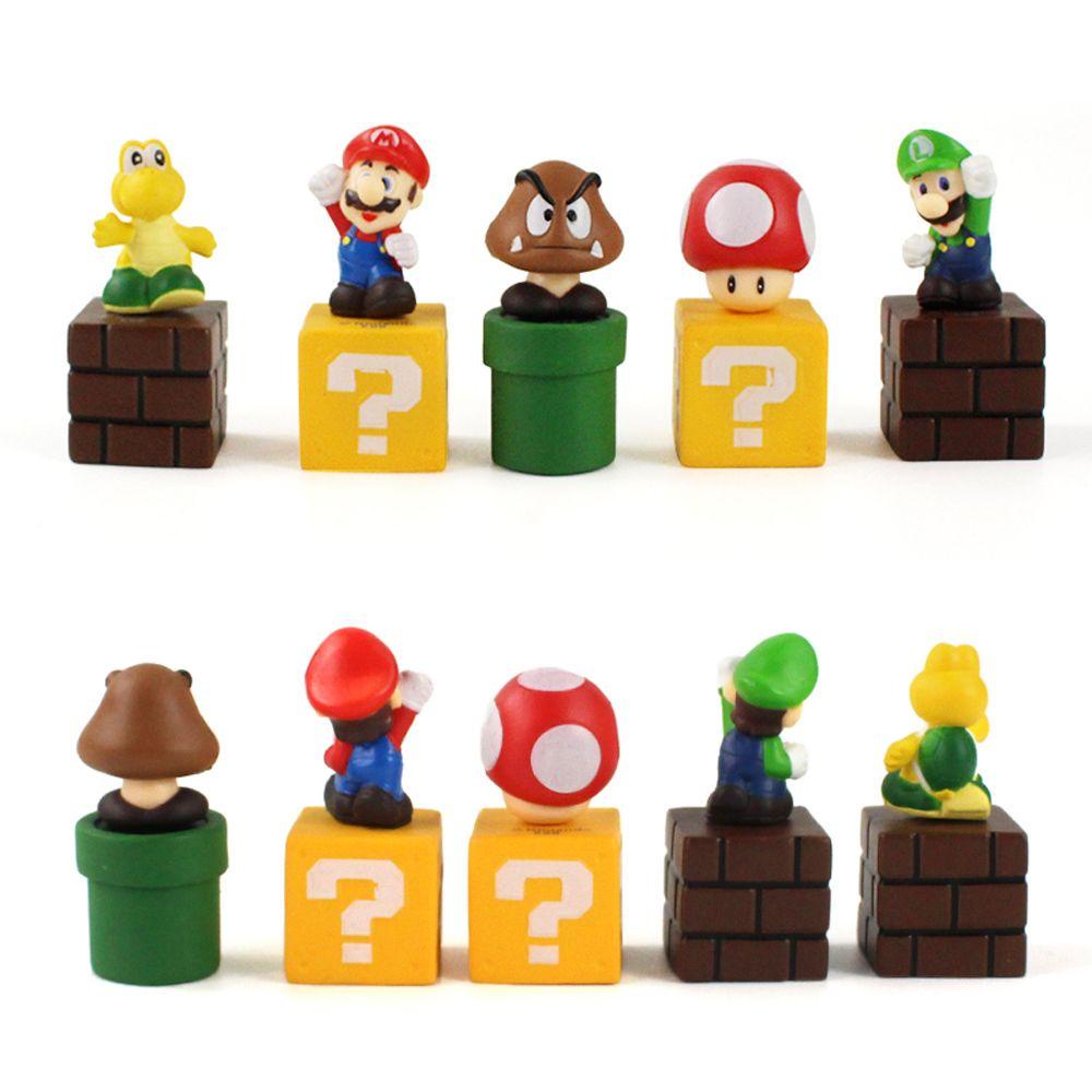 DARNELL Bộ 5 Mô Hình Búp Bê Hoạt Hình Mini Đáng Yêu