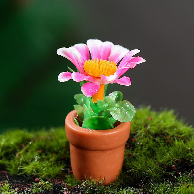 1 Mô Hình Cây Bonsai Bằng Nhựa Resin Mini Trang Trí Tiểu Cảnh/Nhà Búp Bê