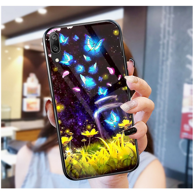 Ốp Lưng HUAWEI Y7 Pro 2019 mặt kính cường lực cao cấp