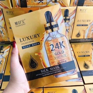 Mặt nạ lụa 24k goldzan & luxury chính hãng hộp 10 miếng