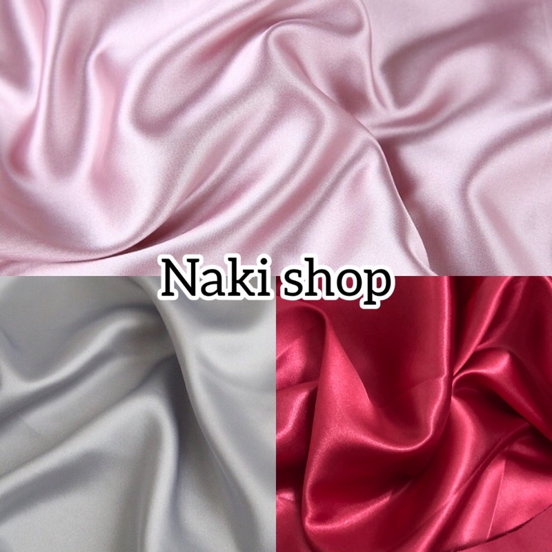 [ Vải Naki ] Vải Phi Bóng Mềm ( Nhiều Màu) Khổ Vải 1.5M
