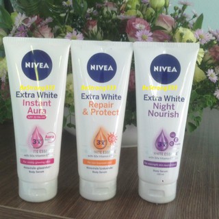 Serum Dưỡng Thể Trắng Da, Chống Nắng Nivea Ngày Và Đêm Tuýp 180ml