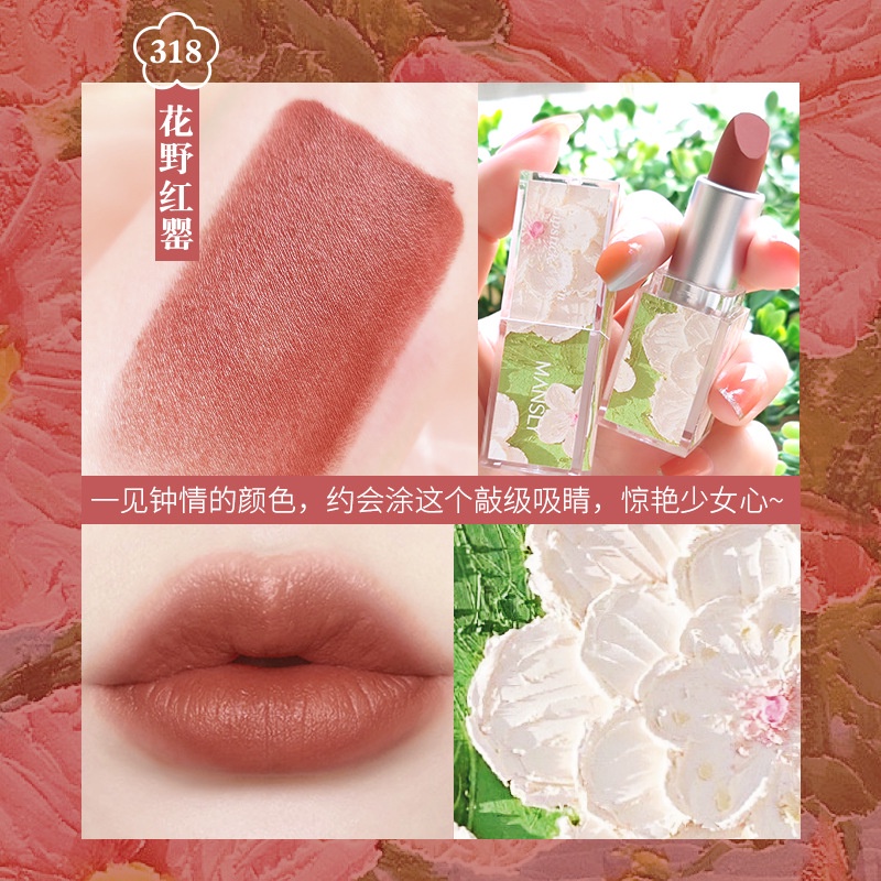 Son Môi 4 Màu Nhung Lì Tùy Chọn Chống Thấm Nước Lâu Trôi
