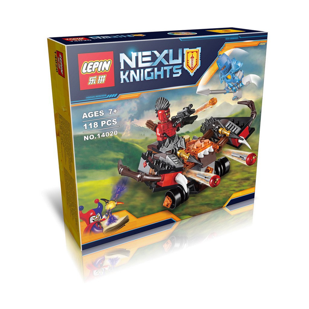 Đồ chơi lắp ráp xếp hình non lego nexo knights xe lepin 14020.