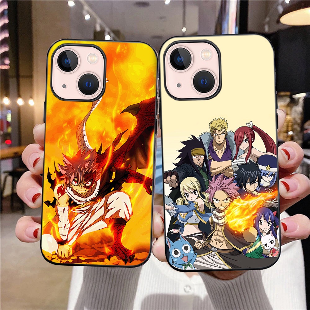 Ốp điện thoại TPU mềm hình anime Fairy Tail cho iPhone X XS Max XR 12 13Mini 7 8