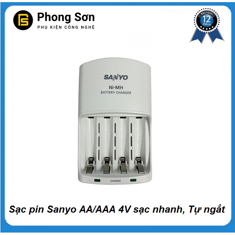 Sạc pin AA/AAA MQN06 Sanyo (sạc nhanh )