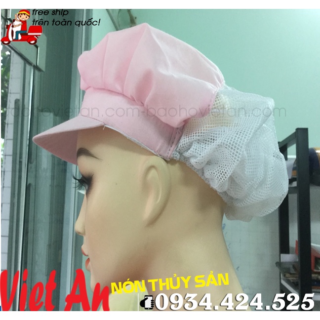 NÓN LƯỚI TRÙM  TÓC HỒNG CHUYÊN DÙNG _ HÌNH CHỤP THẬT